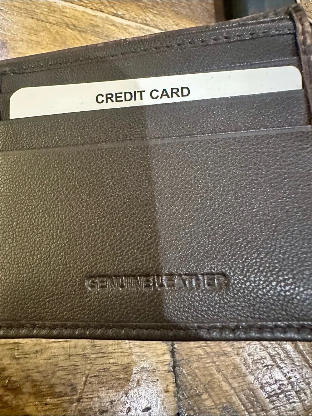 Men's Brown Western Genuine Leather weave Bifold Wallet RDIF blocking slim fit